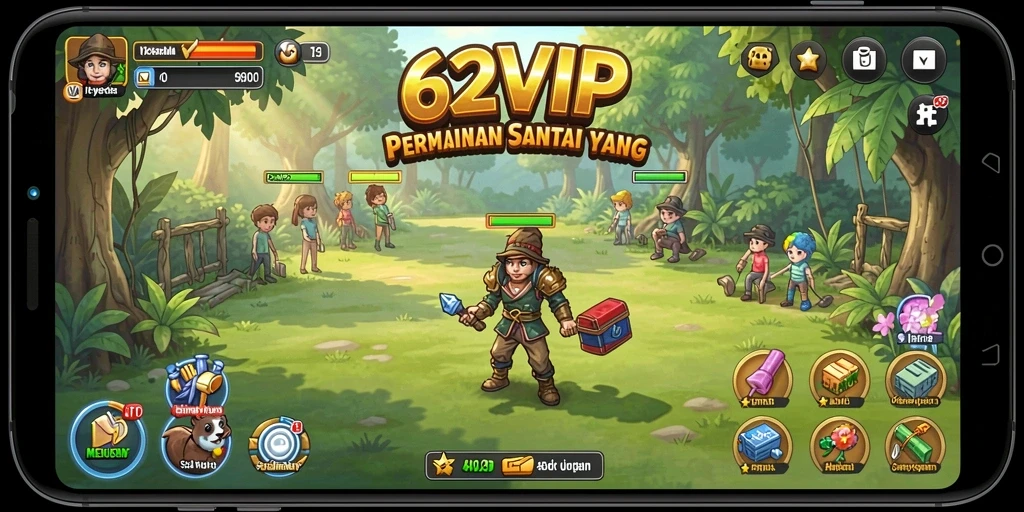 Tampilan gameplay 62VIP yang menyenangkan dan interaktif.
