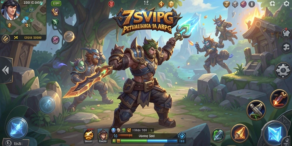 Screenshot gameplay 7SVIP yang menampilkan pertempuran dinamis.