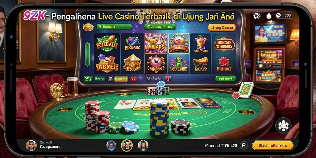 Tampilan utama gameplay 9ZK yang menarik dan interaktif.