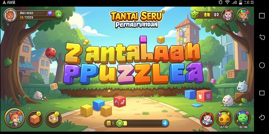 Tampilan gameplay seru dari AW8 yang penuh dengan teka-teki menantang.