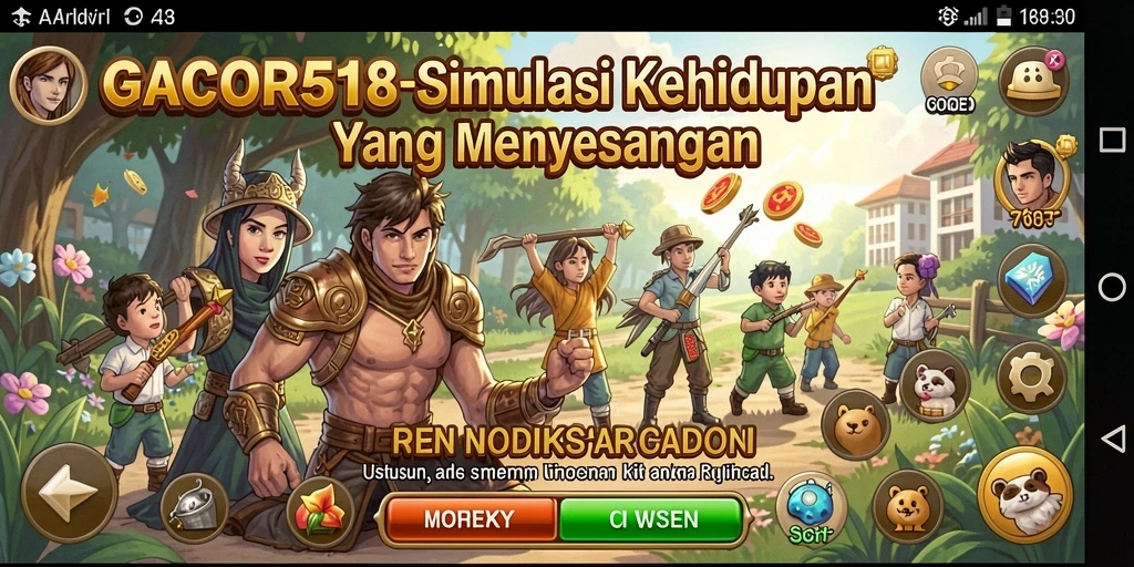 Screenshot yang menunjukkan gameplay mendalam GACOR518.