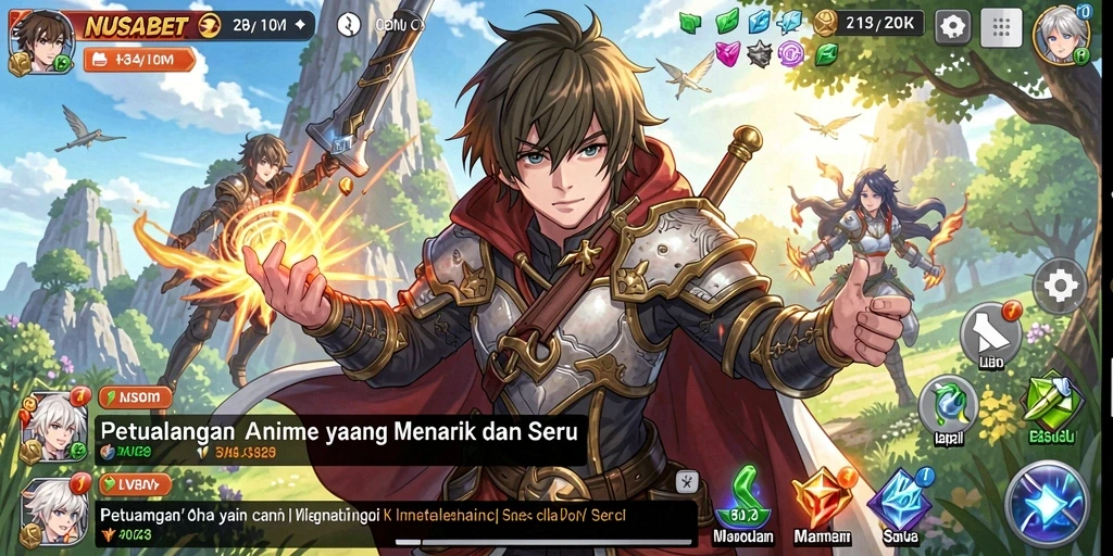 Gameplay seru dengan karakter Anime yang ikonik.