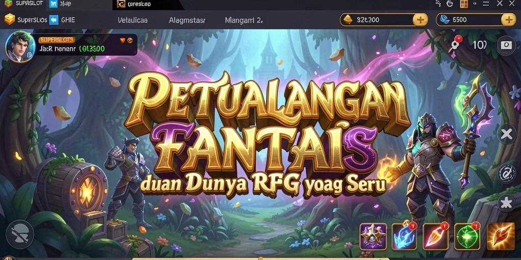 Tampilan gameplay <strong>SUPERSLOTS</strong> yang mengasyikkan di dunia RPG.
